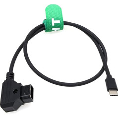 HangTon 45cm D-Tap to USB-C 14.8V Power Cable for DJI Focus Pro Motor, SDR Transmission RX TX, Tilta Nucleus Nano II Wireless Focus Motor