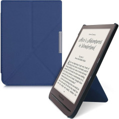 Чехол kwmobile совместим с Pocketbook InkPad 3/3 Pro/Color/Vivlio InkPad 3 Case - чехол из искусственной кожи - защитный чехол для eReader - обложка темно-синий