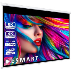 ESMART Профессиональный MIROLO Роликовый экран 256 см Изображение 237 x 148 см (110