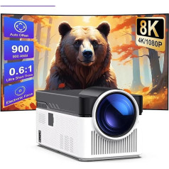 UST проектор, Unicview HY-450 ультракороткофокусный UST проектор для домашнего кинотеатра с Android 11, 900 ANSI люмен, автотрапеция, моторизованный фокус, т