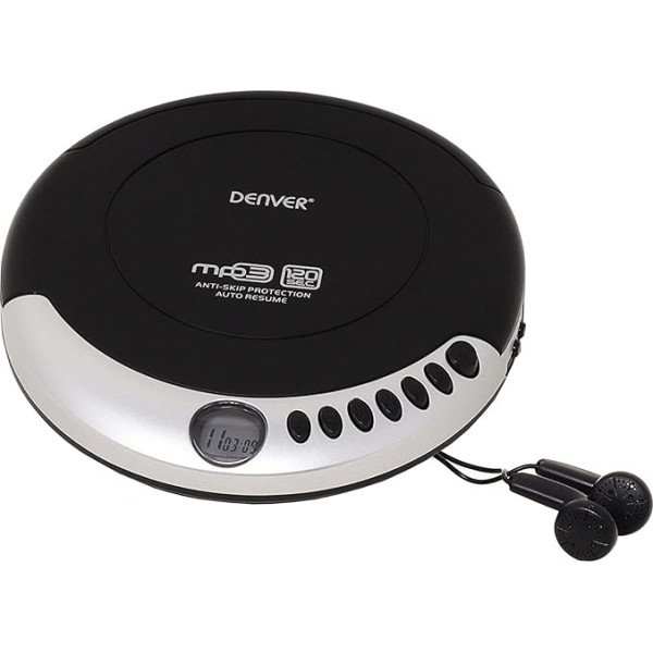 Портативный MP3/CD-плеер Denver DMP-389 черный