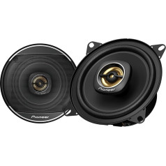 Pioneer TS-A1081F 10 см 2-полосная коаксиальная акустика Комплект из 2 колонок (230 Вт макс 50 Вт синус каждая) Мощный звук Высокая эффективность 43 мм Мо