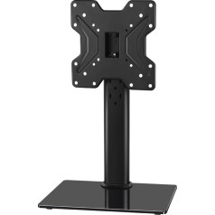 KKTONER Универсальная подставка для телевизора от 13 до 43 дюймов LED TV Настольная подставка для телевизора с поворотным креплением, регулируемы