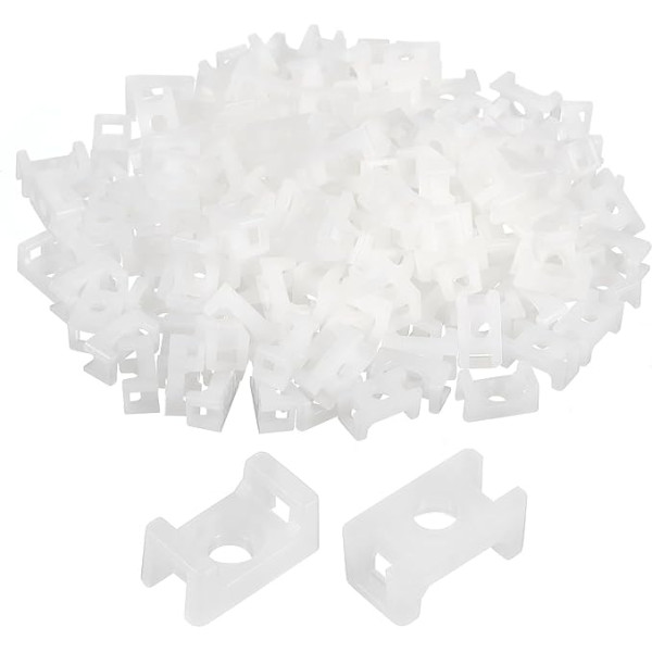 Карта поиска Основа для кабельных стяжек, держатель для проводов, 12,7 x 7 x 5,7 мм, зажимы для проводов, крепления для электронных проводов, белы