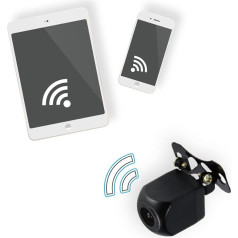 Камера заднего хода BEEPER H2WIFI - Беспроводная передача мобильного приложения Smartpohne - Приложение для Android и iOS - H2WIFI-BEEPER, черный, средний