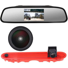 Dynavsal 1280 x 720 пикселей Super HD автомобиль тормозной свет заднего хода камеры комплект с заднего вида зеркало монитор, ночного видения камера за