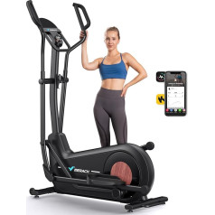 MERACH Экологически чистый кросс-тренажер для дома с длиной шага 47 см, ультратихий самогенерирующийся эллиптический тренажер с магнитным соп