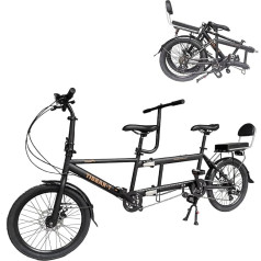 Складной велосипед для взрослых, тандемный велосипед для велоспорта, классический тандемный пляжный велосипед для взрослых для семьи, 7-ск