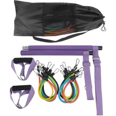 Многофункциональный набор штанг для пилатеса, регулируемая лента сопротивления для йоги, фитнеса, упражнений на растяжку