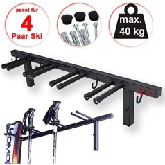 Держатель лыж крепление для 4 пар лыж лыжные палки палки для скандинавской ходьбы палки стены кронштейн лыжный держатель