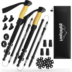 Складные походные палки gipfelsport, телескопические походные палки с сумкой, походные палки, телескопические палки для походов, треккинга, рег