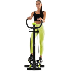 Hop-Sport Качели боковые степпер HS-055S с регулируемой ручкой тренировочные ремни компьютер регулируемая высота шага