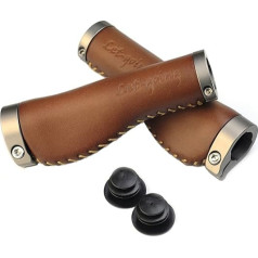 Letgoing Чистая Кожа Велосипед Руль Грипсы Внутренний Диаметр 2.2cm Длина 13.8cm