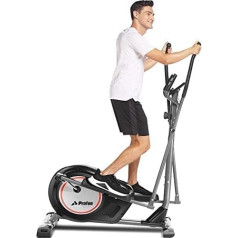 Кросс-тренажер для дома, эллиптический тренажер с управлением через приложение, 8 уровней магнитного сопротивления, Bluetooth, маховик 12 кг, мак