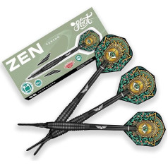Выстрел! Дартс Zen Kensho Darts Plastic Tip Sets - 90% Tungsten Soft Tip Darts Professional Set - Handmade Darts Flights Made in New Zealand - Plastic Tip Darts for Electronic Dartboard