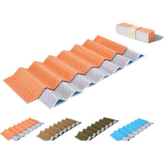 ToeWoe Egg Crate Foam Sleeping Mat Storm Proof Folding Camping Mat Ultralight Waterproof Tent Sleeping Mat for Hiking Picnic (Color : Orange)