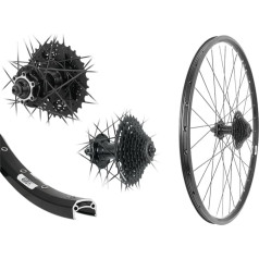 AGGRO-X 28 дюймов алюминиевое заднее колесо 19-622 колесо полый камерный диск 6 отверстий с 8-скоростной звездочкой кассета HG200 24 скорости