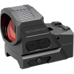 Vector Optics SCRD-SM64 Frenzy-X 1 x 19 x 26 MRS Genii Solar Power Multi-Reticle Red Dot Visor for Sports, Airsoft and Hunting, Air Rifle, Target Visor, Reflex Visor, Red Dot for Aiming