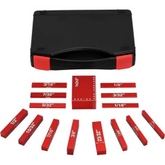 Buqpow Установочные блоки деревообработки высота калибровки набор 15 штук установить бар аксессуары для маршрутного стола и настольной пилы (