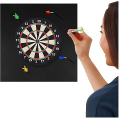 Настенная защита для дартборда | Аксессуары для дартборда - прочный черный съемный коврик для игровой комнаты, гаража, класса, взрослых