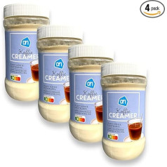 AH Coffee White Caffie Creamer from Holland, 4 x 400 г, кемпинг, фестиваль, без глютена, без лактозы, общий вес 1600 г