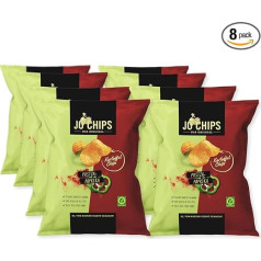 Bauer JO Chips Puszta Peppers - региональные картофельные чипсы от Heimart | 8 x 150 г | Вегетарианские, без глютена