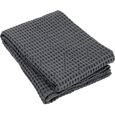 Хлопковое банное полотенце Blomus Caro вафельное - Магнит/Серый