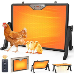 Обогреватели для курятника, обогреватель для кур с пультом дистанционного управления для зимнего содержания домашней птицы и мелких живо