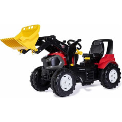 Rolly Toys RollyFarmtrac Premium Lindner, FL Педальный трактор/педальный автомобиль (для детей от 3-8 лет, с фронтальным погрузчиком, перекладиной и шинами Whisper) 