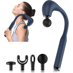 Fronnor Революционный U-образный массажный пистолет для облегчения боли, глубокий тканевый массажер для шеи, плеч, ног, легкость воздействия н