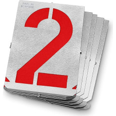 Трафареты для надписей 0-9 Набор цифр / Высота шрифта 150 мм