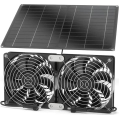 Gewächshaus Effiziente Wärmeableitung Outdoor Solar Abluftventilator Geeignet для Hühnerställe Haustier Elektrischer Lüftungsventilator