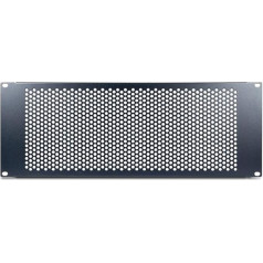 Inter-Tech 8887321 IPC 19-дюймовая перфорированная панель 4U, 178 x 482 x 11 мм, RAL 9005