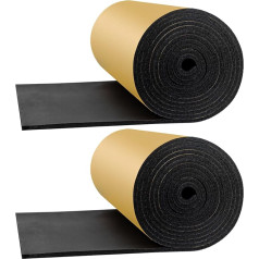 Очень большие листы пенопласта 40 x 200 x 1,5 см с самоклеящейся изоляцией, устойчивой к воде и погодным условиям, для проектов (упаковка из 2)