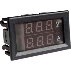 FJSAYDYW 5 STÜCKE DC 3,5-30 В 10 A .28 Zoll LED-цифровой вольтметр (черный)