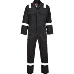 Portwest BIZ5BKRXXXL Bizweld Iona Coverall, Regular, Size: 3X-Large, Black