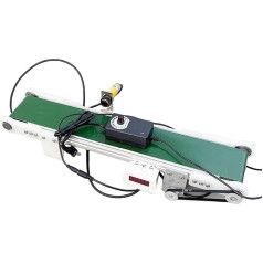 Kleiner Desktop-Förderband mit fotoelektrischem Zähler, automatisches PVC-Aufzugsmodell (10 x 70 cm) für Reibungsexperimente, perfekt für wissenschaftliche Projekte, Bildung und MINT-Lernen
