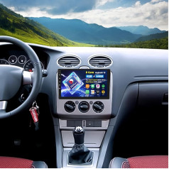 8 Core Qualcomm Android 15 Автомобильное радио для Ford Transit 2009-2016 / Ford Focus 2005-2008 с Carplay Android автомобиля, 9-дюймовый сенсорный экран с BT GPS WiFi FM/RDS DSP 3D витрина м