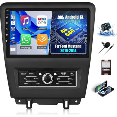 OiLiehu 4+64G 4 ядра Android 13 двойной DIN радио CarPlay Android автомобиль для Ford Mustang 2010-2014 автомобильное радио с экраном 10,1 дюйма поддержка зеркало ссылка Blu