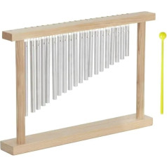 Ветряные колокольчики как ударный инструмент Ветряные колокольчики с 20 нотами, стоящая деревянная рама, играющие ветряные колокольчики п