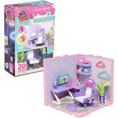 Игровой набор Goliath Suite Spaces | Твоя комната, твои правила! Включает 20 игровых аксессуаров, модульную комнату для кукольного домика с настраива