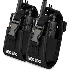 Многофункциональный чехол-футляр для GPS телефона Motorola Kenwood Midland ICOM Yaesu BaoFeng Two Way Radio Walkie Talkie Holster (20C-2PCS)