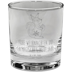 Mr. & Mrs. Panda Whiskey Glass Squirrel Christmas Gift Happy New Year, Merry Christmas, Advent, Whiskey Gas, Whisky Glasses, Whiskey Glasses