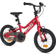 ATTABO Ease 14 - детский велосипед (2-5 лет) с легкой алюминиевой рамой, 14-дюймовыми колесами, подходит для роста 85-110 см, всего 7 кг, максимальная нагр