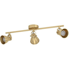 Потолочный светодиодный светильник EGLO Seras с 3 точечными светильниками, поворотная штанга, светильник для гостиной из стали цвета матовой л