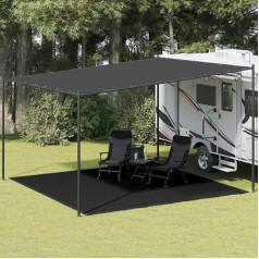 Myheimly палатка ковер всепогодный тент ковер палатка пол кемпинг земля тент кемпинг пол открытый ковер 400 х 400 см черный HDPE