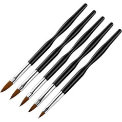 Nagelbürste, 5 Teile/satz Acryl Pulver Gel Nail art Zeichen Pinsel Maniküre Werkzeug for 3D Malerei Blumenmuster Stift Griff