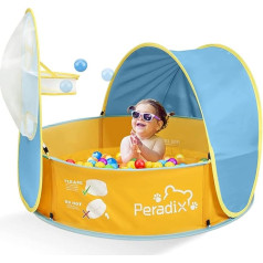 Peradix Paddling Pool, детская палатка Pop Up Ball Pool с защитой от солнца UV Protection, портативный детский игровой шатер Ball Pit Sun Protection Tent Indoor Outdoor Baby Beach Canopy Tent Gar