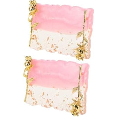 2stücke Mischpalette Für Nägel Tauchpulverschale Malmischpalette Mit Mehreren Fächern Gel-nagellack-mischpalette Gel-druckplatte Für Nagelkunst