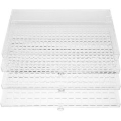 SAFIGLE Aufbewahrungsbox für Nagelkunst: Прозрачная коробка-органайзер с 3-мя шубками, Acryl-Strasshalter, Perlenbehälter zur Aufbewahrung von Nagelanhängern